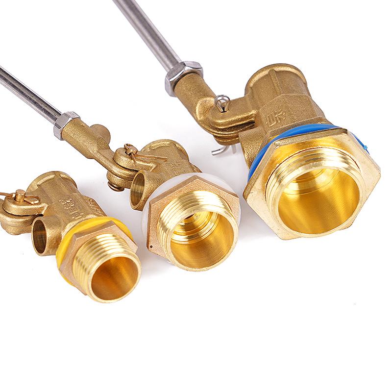 Brass Water Float Ball Valve Copper Valve Water Tank Liquid Level Control Toilet Valve for Industry 1/2" 3/4 " 1"