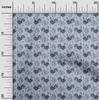 oneOone Cotton Flex Grayish Blue Fabric Birds Rooster  Quilting Supplies Print Sewing Fabric By The Yard 40 Inch