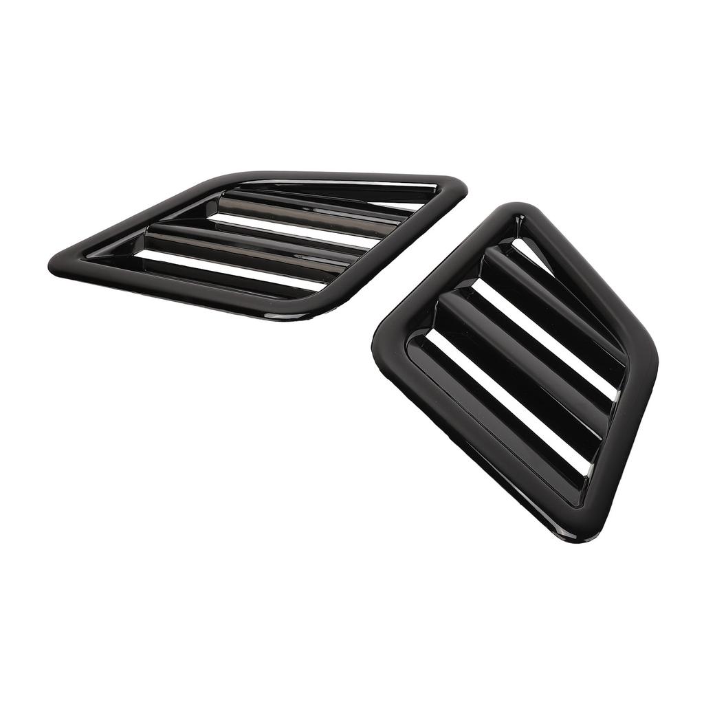 2 Pcs Engine Hood Air Vent Cover ABS Front Upper Bonnet Hood Air Outlet Grille Replacement for Ford