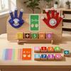 Wooden Math Learning Board Handson Addition Subtraction Detachable for Children, Kids