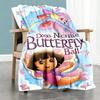 Dora Explorer Personalized Name Blanket Gift Customizable Blanket Soft Warm Cozy Great for Living Room Couch Bedding Home Decor for All Occasions