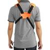 Trimmer Double Shoulder Strap Size Adjustable Metal Buckle Nylon Strimmer Harness Orange