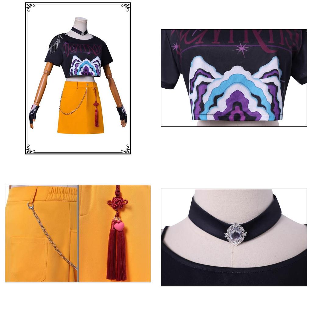 Kpop Demon Hunters Mira Cosplay Costume With Polyester Fabric For Game Anime Role Play Adults