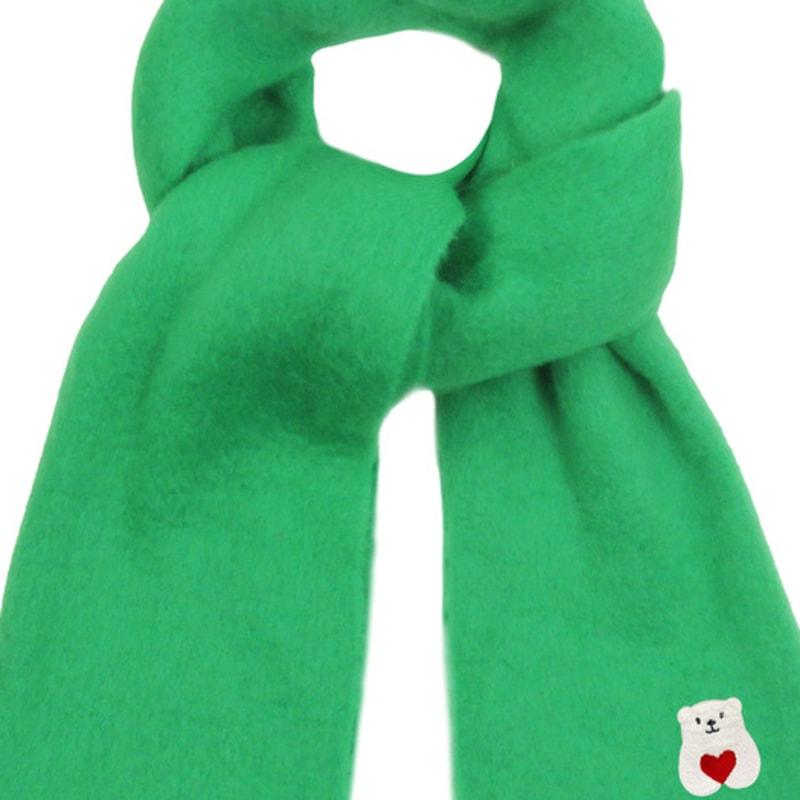 GRAVER [BAG&ACC] Polar Bear Embroidered Bold Muffler_Green