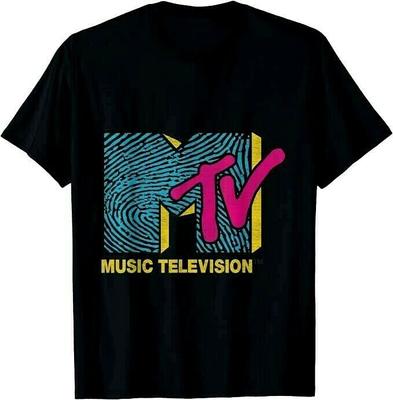 Koszulka Mtv Classic Finger Print Logo Retro Vintage Unisex