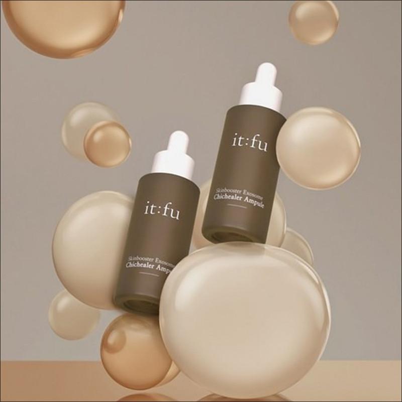 It:fu Chic Healer Ampoule Hyaluronic Acid PDRN Quick-drying Quick-moisture Moisture Glow Skin Booster, 1ea, 30ml