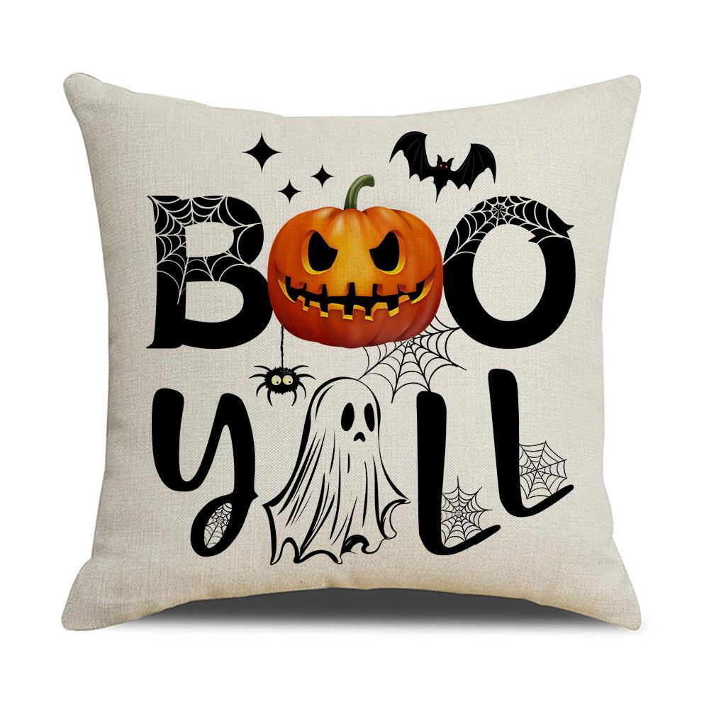 New Halloween Pillowcase Polyester Printed Holiday Home Living Room Sofa Decoration Pillowcase Cushion Cover