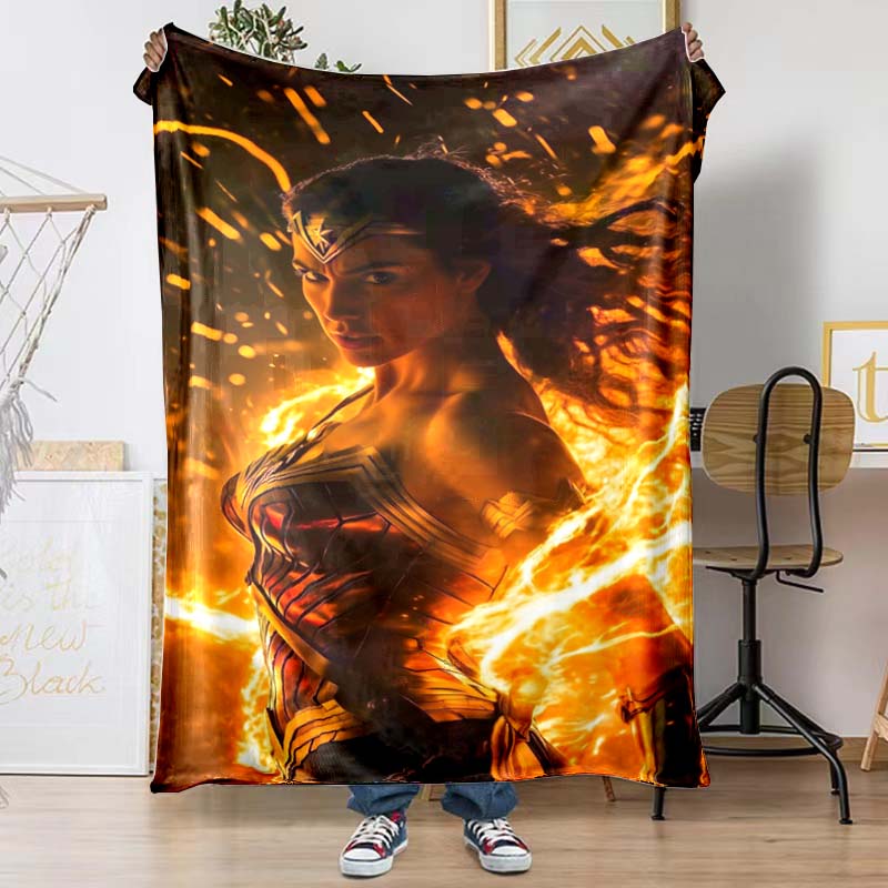 Wonder Woman Themed Blankets Are Suitable for Sofas and Various Other Occasions Making Them The Perfect Gift Friends and Family 75x90cm