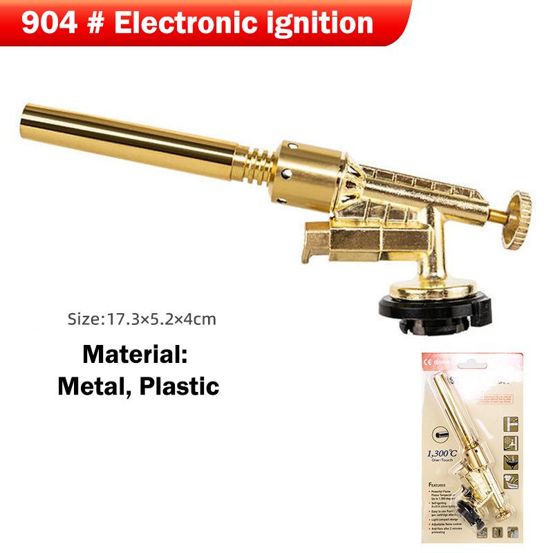 Manual Gas Welding Torch Head Portable Adjustable Nozzle High Heat Flame for BBQ Metalwork Soldering