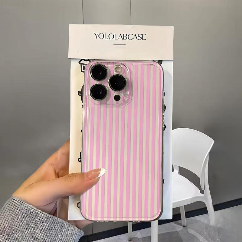 Colorful Vertical Stripes Clear Phone Case For Samsung Galaxy S26 S25 Ultra S24 S23 FE S22 S21 Plus S20 A73 A72 Silicone Cover