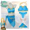 Legend Of Zelda Kingdom Tears Link's Cosplay Swimsuit Bikini For Halloween And Games