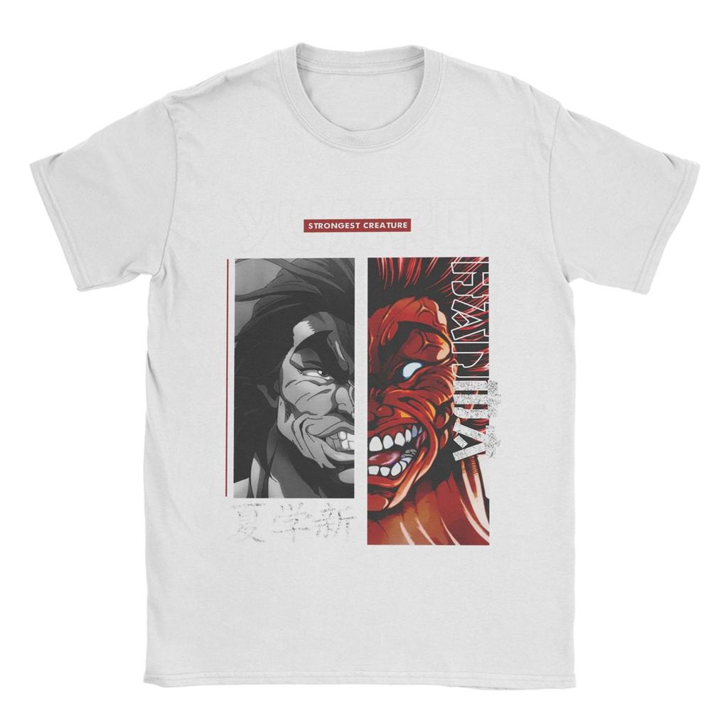 Men Yujiro Hanma The Strongest Creature Baki T Shirt  Cotton Clothes Funny Short Sleeve Crew Neck Tee Shirt Gift Idea TShirts