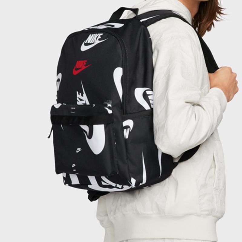 Nike Heritage Fabric Backpack Regular Unisex Black Lightweight Casual DQ5956-010
