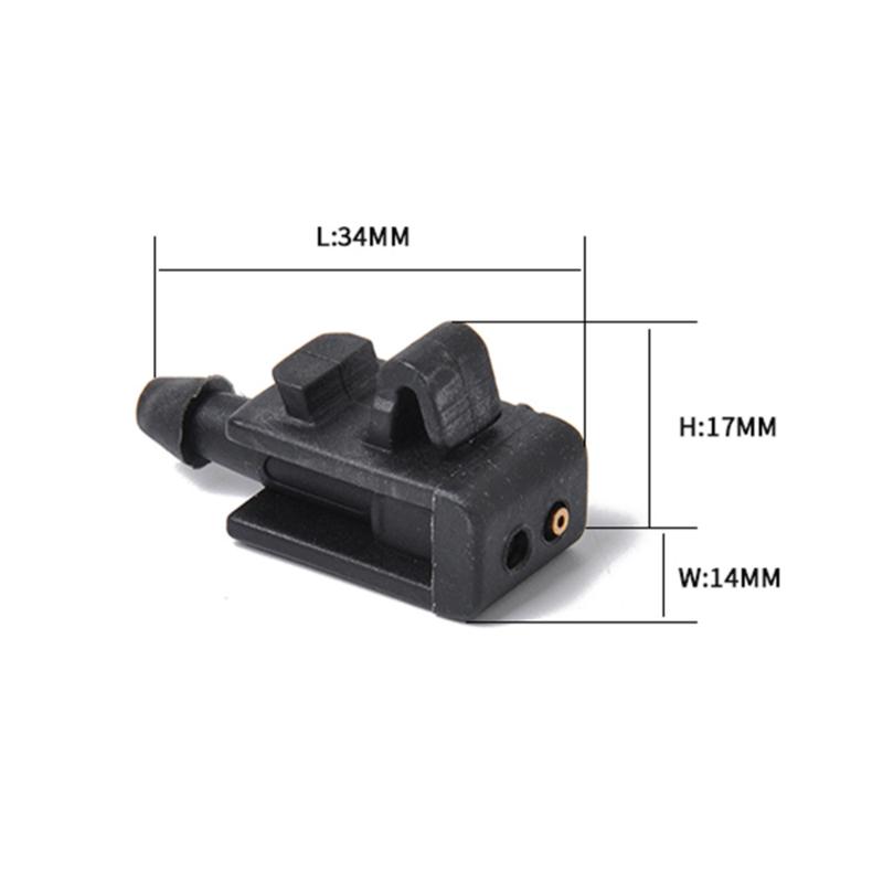 2Pcs Car Front Windshield Washer Spray Nozzle Jet for Renault Megane 2 Scenic 2 Rear Wiper Arm Cover 8200082347