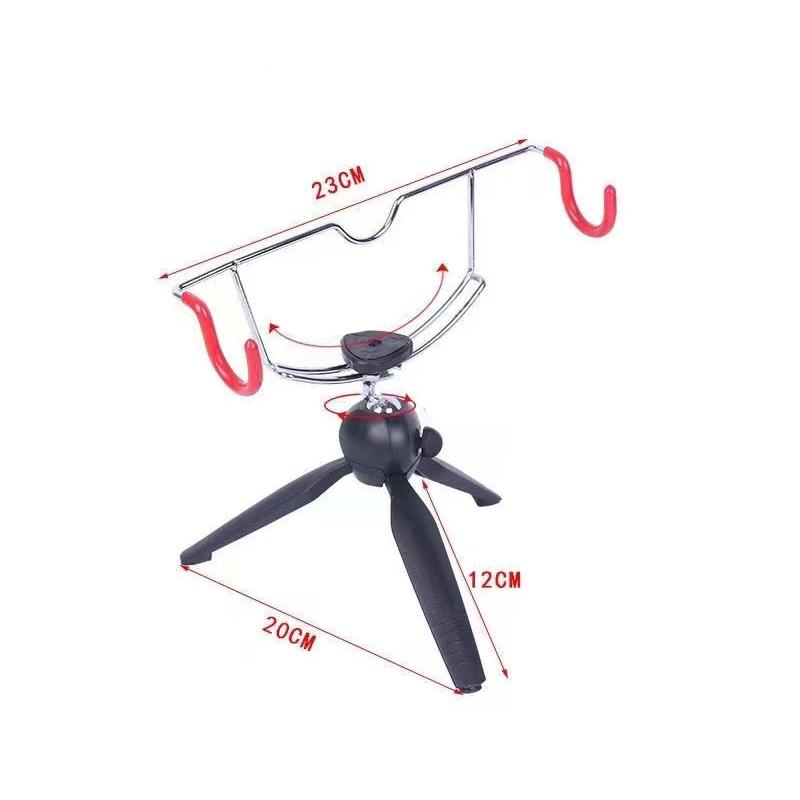 1pc 360° Adjustable Folding Multi-functional Ice Fishing Rod Rack Aluminum Alloy Winter Ice Pole Holder For Most Spinning Reels