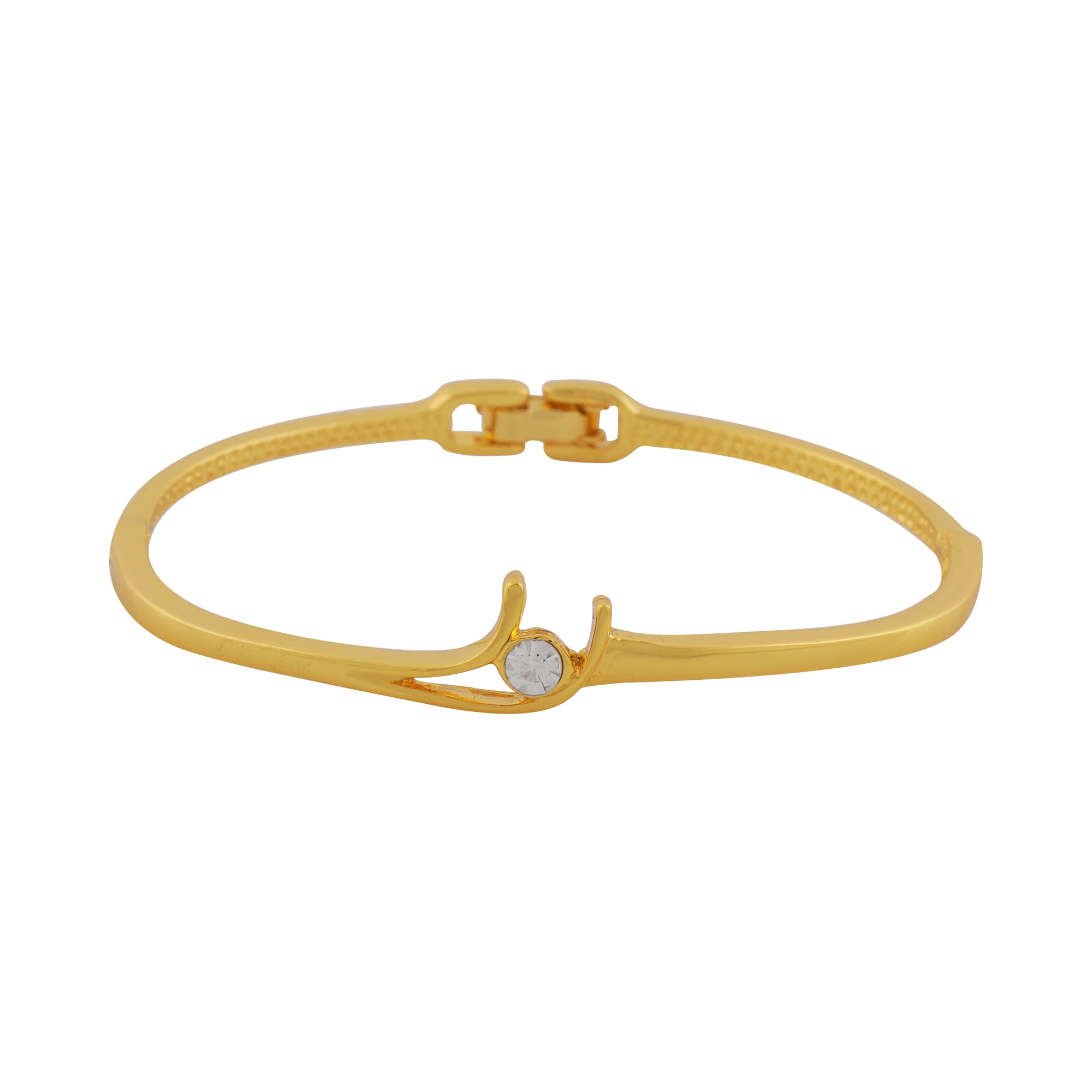 

Браслет-кафф Estele с золотым покрытием 24 карата и овальной ручкой