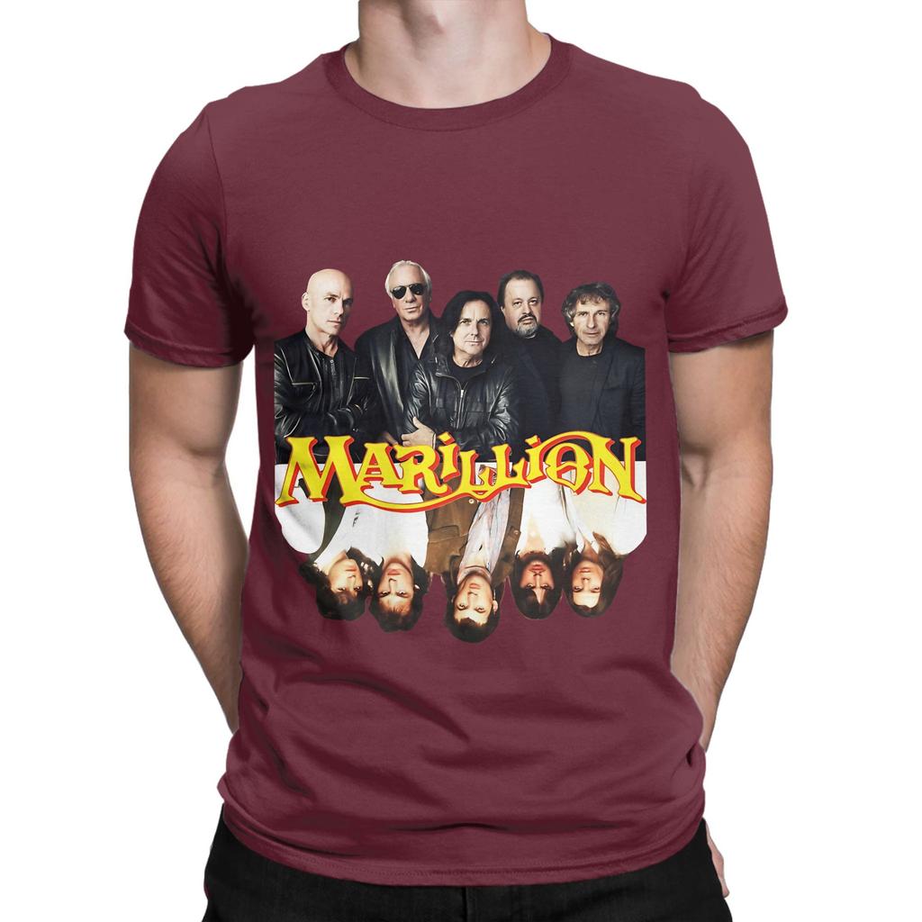 Marillion Mitglieder Vorher Nachher Lustige Grafik 100% Baumwolle T-Shirt Marillion Oberteile T-Shirts Für Unisex