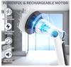 Wireless Electric for Spin Scrubber Cordless Bathroom Cleaning Brush for Shower Bathtub Home Use Metal/Cleans for Floor