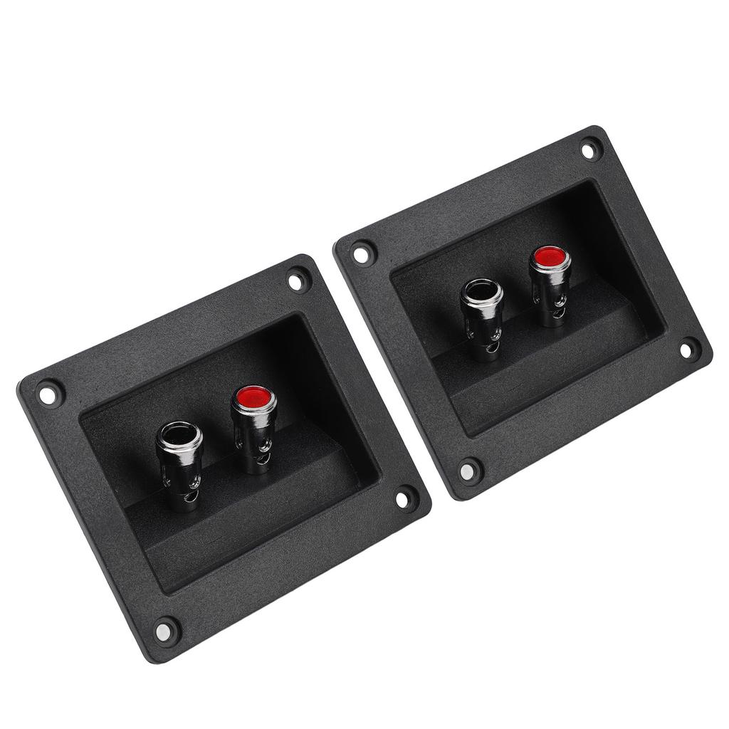 2PCS Speaker Box Terminal Subwoofer Box Terminal Cup Spring Loaded Jacks Double Binding Post Speaker Terminal Plates