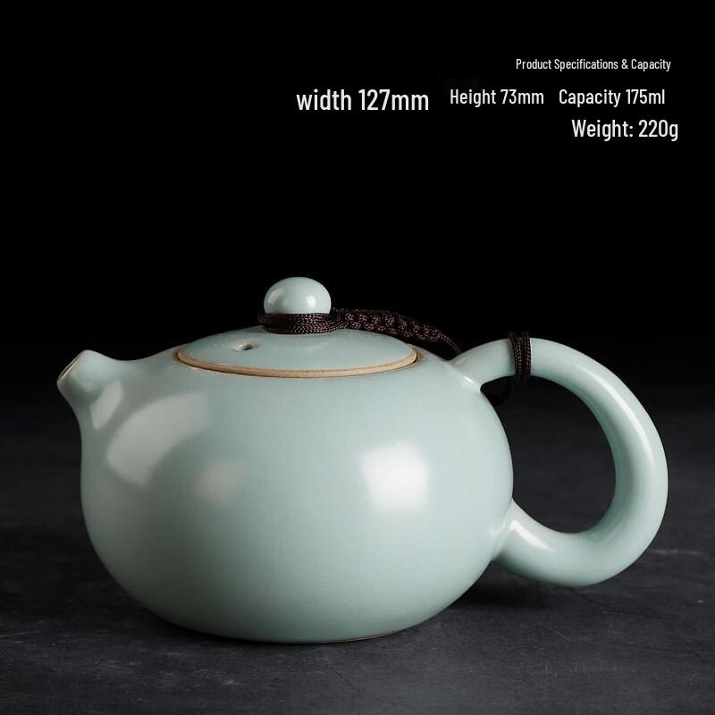 Ru Kiln Crazed Ceramic Teapot