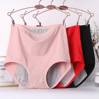 Menstruationshöschen mit hoher Taille für Frauen Menstruationsunterwäsche Menstruationsslips aus Baumwolle Übergröße Unterhosen