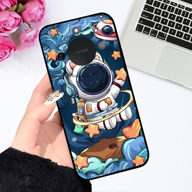 Case For Honor X9c Smart 5G Soft Silicone TPU Phone Cover For Huawei Honor X60 Protective Fundas Bumper Cartoon Color Painted