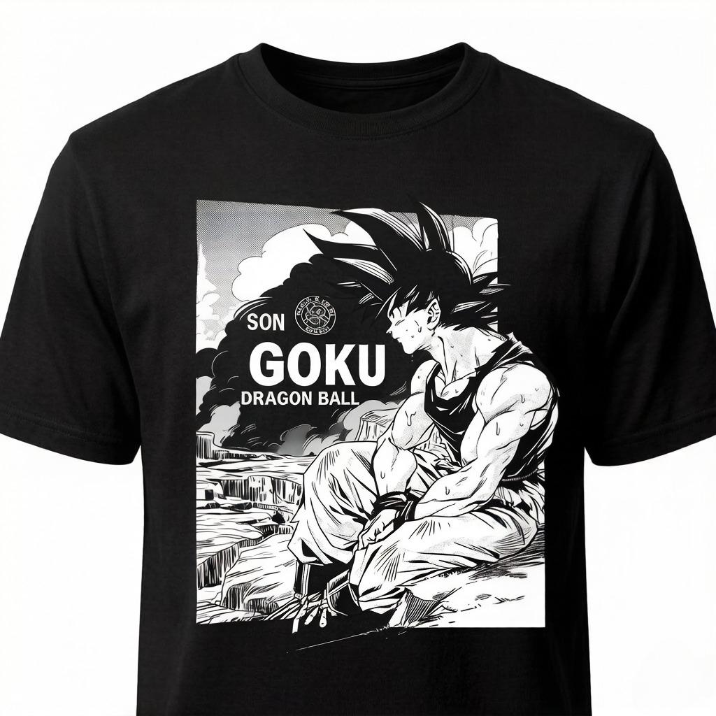 

The Protagonist of The Anime Dragon Ball Z Son Goku Has A Comfortable Print Design That Is Suitable for Fans To Daily Basis S