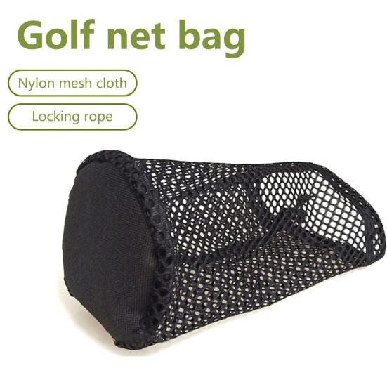 Golf Netztasche Große Kapazität Verschleißfest Schwarz Netztasche Golfbälle Tragehalter