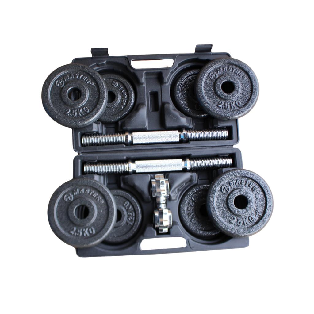 2 x 10 kg MASTER dumbbell set