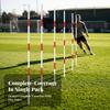 5 Pieces Lightweight Slalom Poles Soccer Training Poles, for Field Marking,