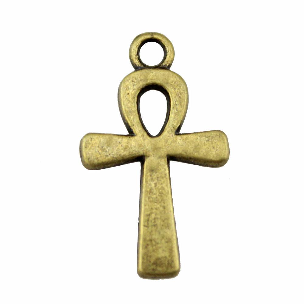 

Ювелірні інструменти Life Key Ankh Cross Charms Мила підвіска для телефону 10 шт A01-10pcs-22x13mm