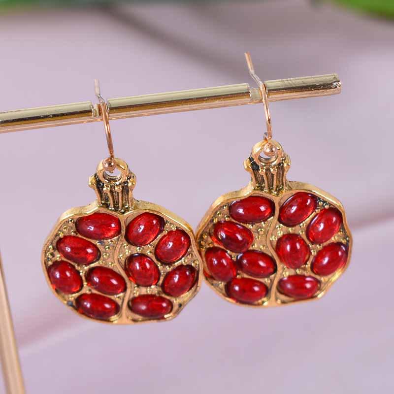 

Золотые серьги с гранатом - Стильный новый дизайн для модных женщин золотой