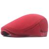 Berretto estivo in rete traforata berretto traspirante versione coreana da donna cappello da sole alla moda cappello forward da uomo tinta unita