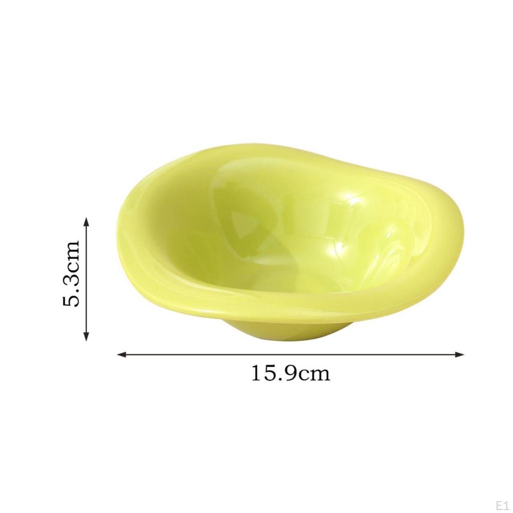 Microwave Porcelain Bowl | Glossy Glazed Finish, Irregular Rounded Shape, Ceramic Bowl, for Dessert