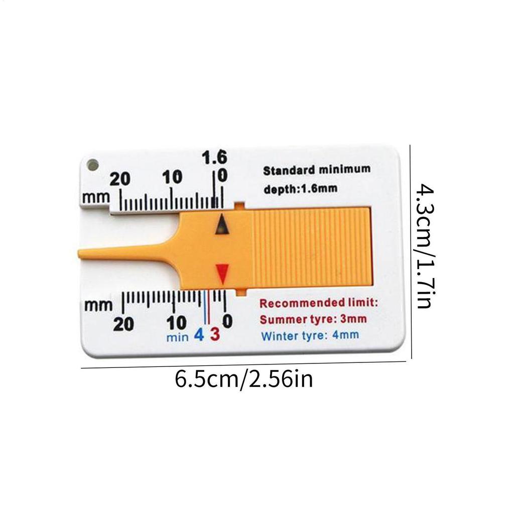 0-20mm Tire Tread Depth Gauge Portable Tread Gauge Tool Tread Gauge Tool Adjustable Tire Gauge Tire Tread Depth Gauge