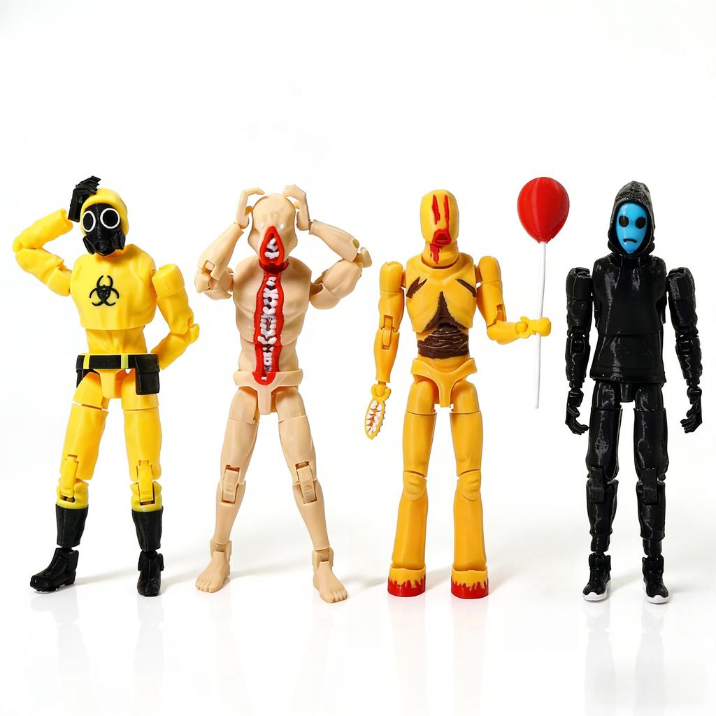 New 3D Printed Escape The Backrooms Game Peripherals T13 Multi-Jointed Movable Shapeshift Action Figure Toys