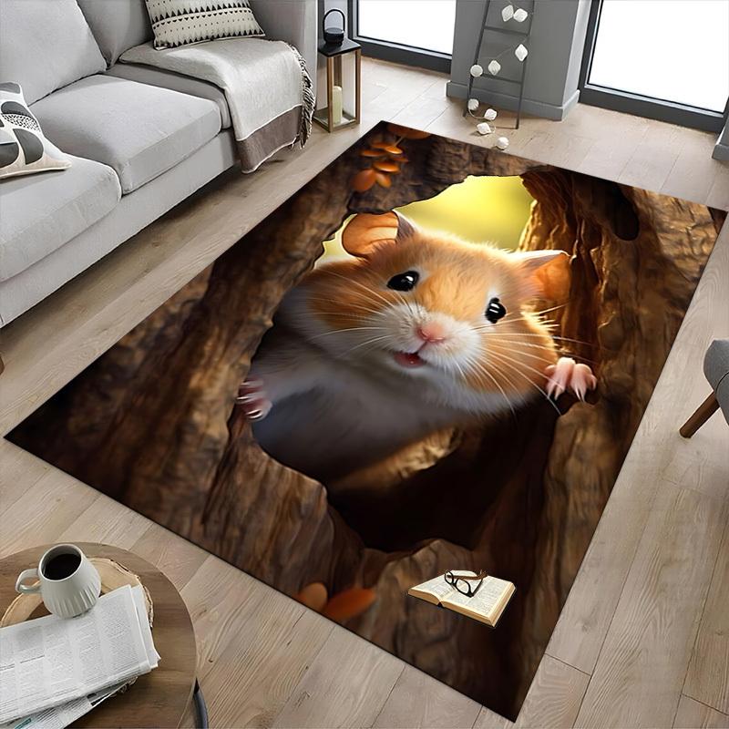 1PC Tree Hollow Carpet Ultra Soft, Thick & Absorbent, Non Slip Machine Washable Mat for Entryway