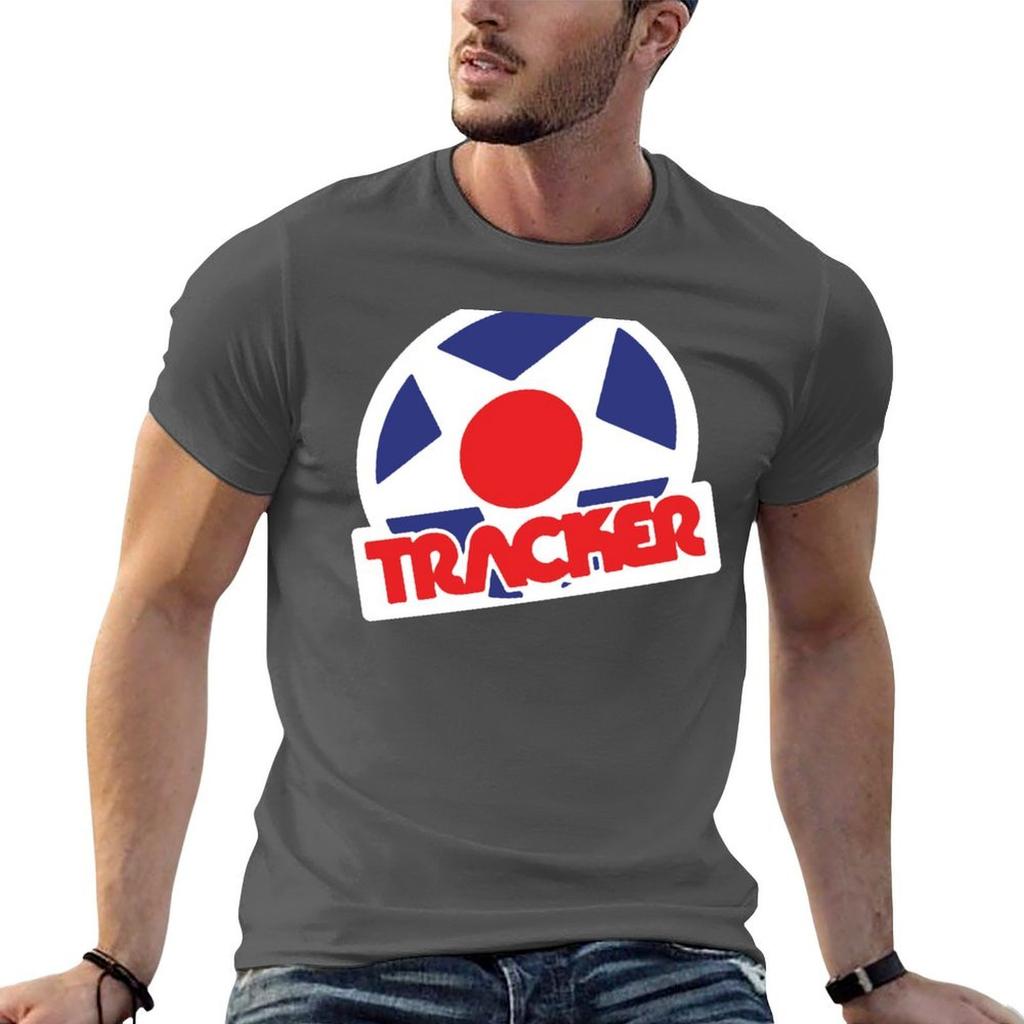Tracker Trucks Vintage Logo Tshirt Trendy Casual Short Sleeve Shirt