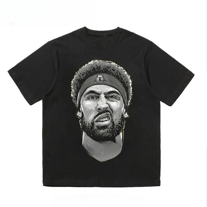 

2025 Autumn and Winter Pure Cotton Skin-friendly T-shirt Men and Women Couples Fashion Simple Printing Trend Large Size T-shirt S