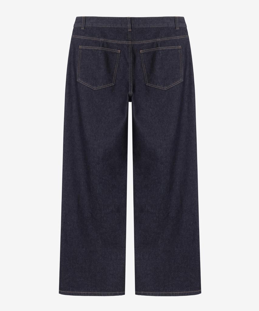 MINDBRIDGE Wide One-Tuck Low Denim Pants Mydp6154