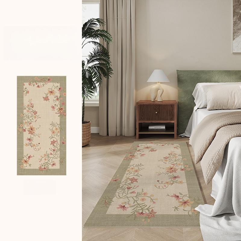 French Style Carpets for Living Room Fluffy Soft Bedroom Decor Carpet Thick Plush Bedside Floor Mat Washable Study Anti-slip Rug