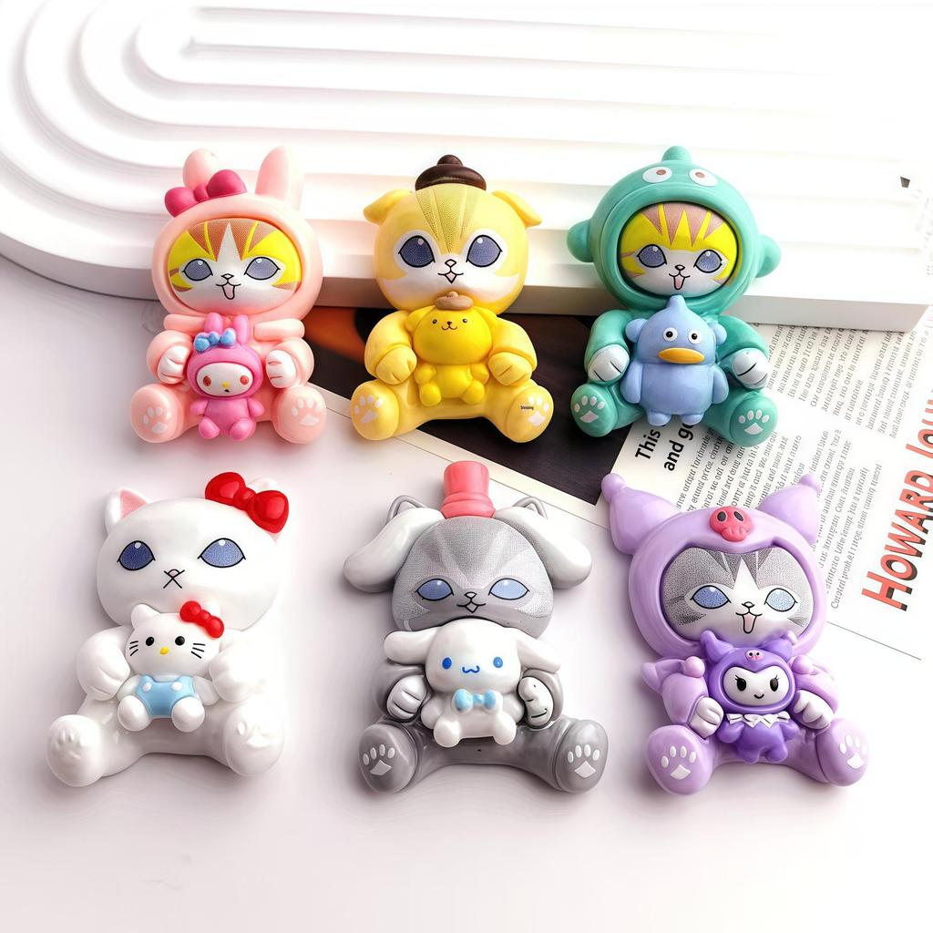 Cartoon Cat Cosplay Sanrio Resin Accessories DIY Phone Strap Keychain