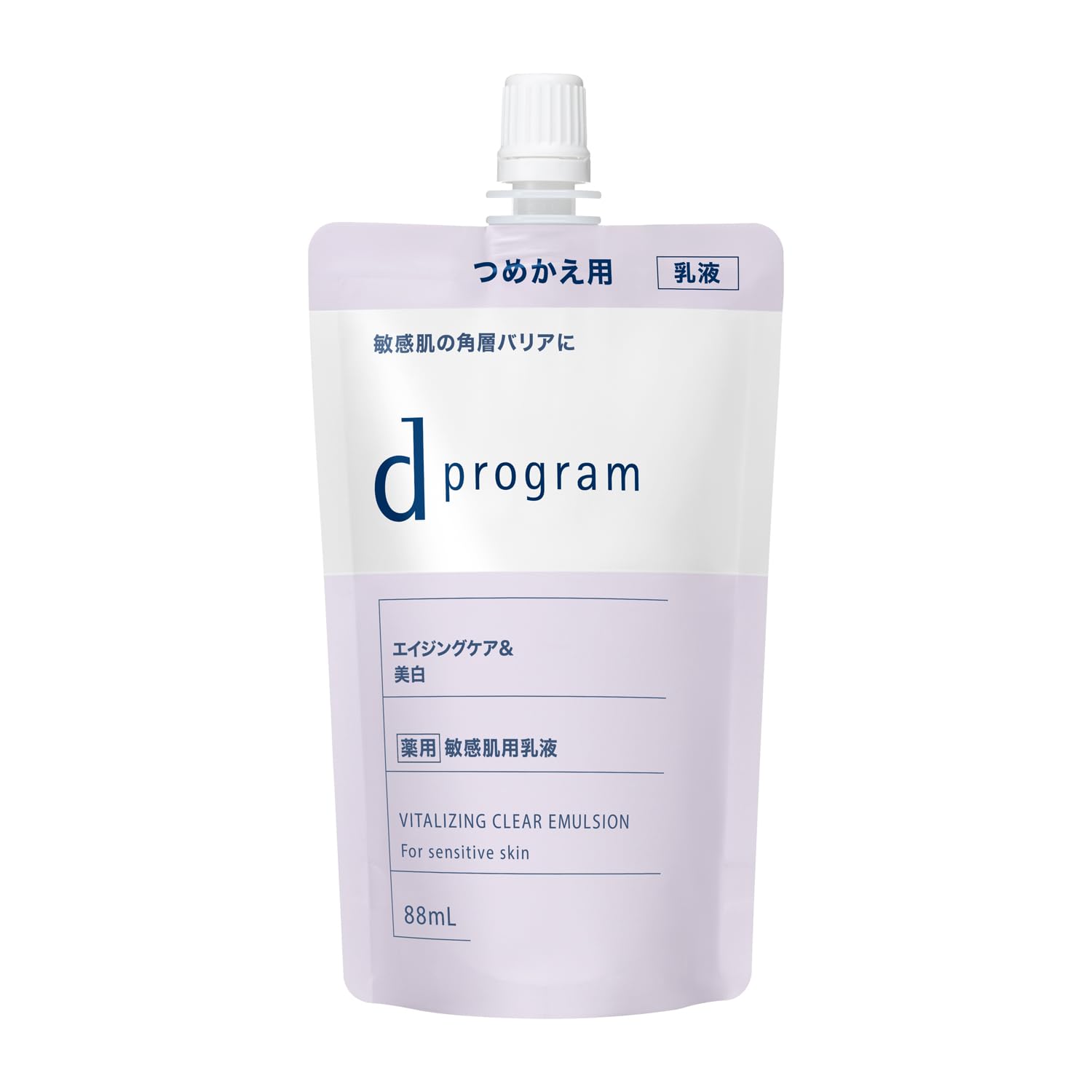 d program Vitalizing Clear Emulsion EX 88mL Emulsion Type For Delicate Prevents Skin Focuses on Bacteria (d program) [Quasi-drug] & (Refill) фиолетовый