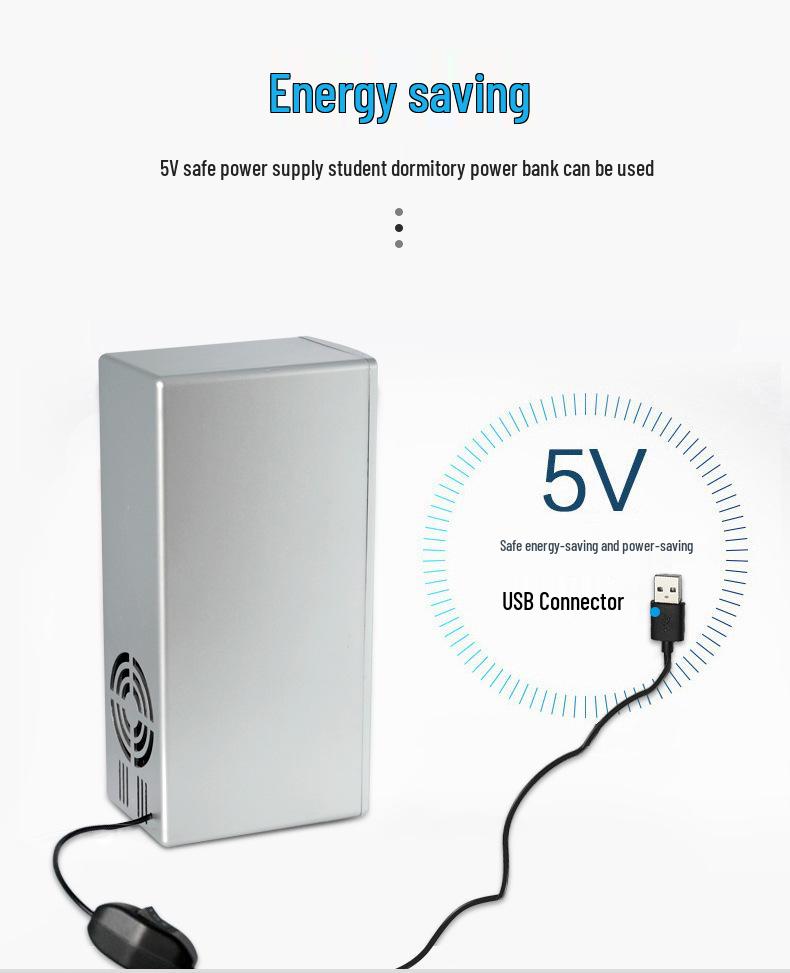 Compact Dual-Use USB Mini Fridge for Cosmetics: Refrigeration & Heat Preservation