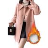 New Style Women Woolen Coat Mid Length Doll Collar Fashionable Slim Versatile Temperament Small Wool Coat