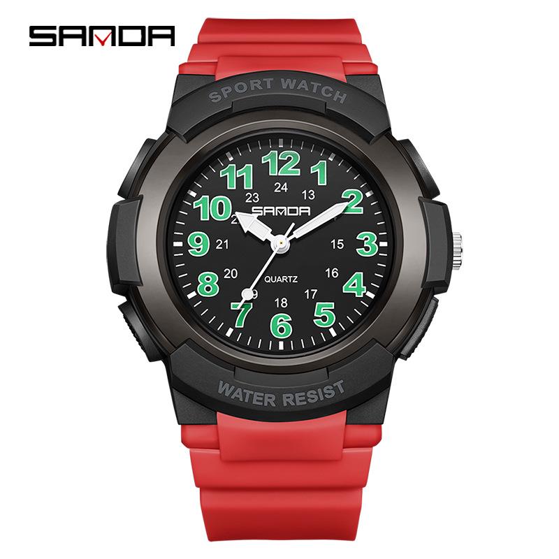 Sanda Cross-border Watches for Men, Women, and Teens - Fresh Style, Sporty Waterproof Electronic Quartz Watches, Fashionable for Students