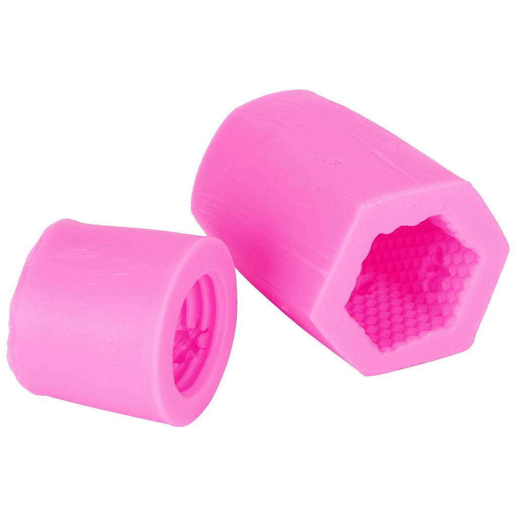 Beehive Candle Soap Mold DIY Silicone Cake Chocolate Candly Mold Accessory (Pink)