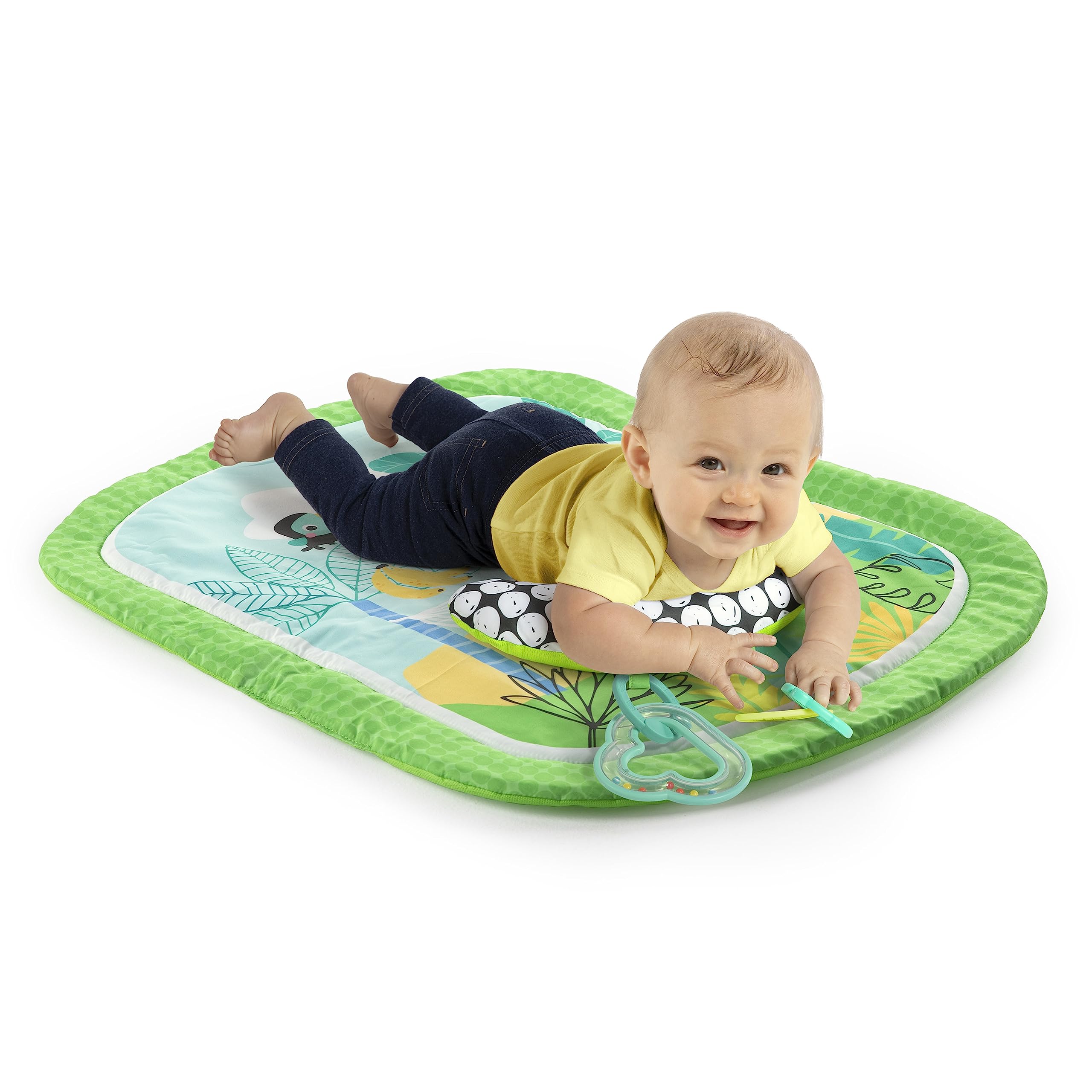 

Детский игровой коврик Bright Starts Breezy Monkey от Kids II (12474) зелёный
