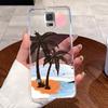For Samsung Galaxy S5 SV GT-I9600 G900F S5 Neo Silicone Aesthetic Fashion Cute Cat Soft TPU Back Cover Transparent Phone Case