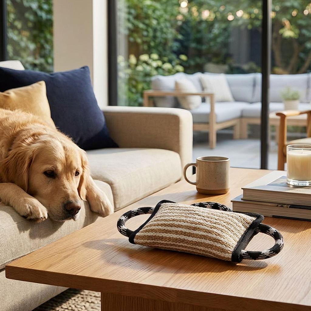 Dog Bite Numbing Pillow Tug Toy Dog Training Tug Pillow Toy with Handles Dog Training Bite Pillow